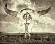 Windmill and Bison 002 Photograph by Rob Graham Windmill and Bison 002 Photograph by Rob Graham