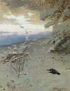 Winter. Around 1905. Oil on canvas, 105 x 82,5 cm. Painting by Olga Wisinger-florian