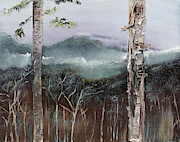 Winter at Pink Knob in Ellijay Painting by Jan Dappen Winter at Pink Knob in Ellijay Painting by Jan Dappen