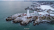 Winter At Portland Head Light Photograph by Veterans Aerial Media LLC Winter At Portland Head Light Photograph by Veterans Aerial Media LLC