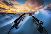 Winter Beach Access Photograph by Owen Weber