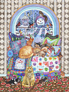 Winter Quilt 600 Painting by Wendy Edelson