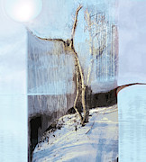 Winter Solstice No. 1 -YoYo the Edge Mixed Media by Zsanan Studio