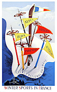 Winter sports in France Digital Art by Long Shot