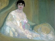 Woman In A Box Seat -'mujer En Un Palco'- - 20th Century. Painting by Hermenegild Anglada Camarasa -1871-1959-