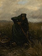 Woman Lifting Potatoes. Painting by Vincent van Gogh -1853-1890- Woman Lifting Potatoes. Painting by Vincent van Gogh -1853-1890-