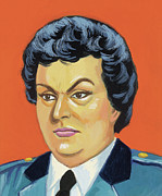 Woman Officer Drawing by CSA Images