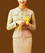 Woman Wearing Suit Drawing by CSA Images Woman Wearing Suit Drawing by CSA Images