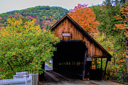Woodstock Middle Bridge in October Photograph by Jeff Folger