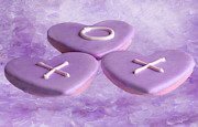 XOXO Purple Digital Art by Elisabeth Lucas