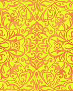 Yellow Pattern Drawing by CSA Images Yellow Pattern Drawing by CSA Images