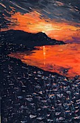 You make the sunset shout for joy Painting by Ovidiu Ervin Gruia