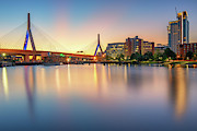 Zakim Bridge at Dawn Photograph by Kristen Wilkinson