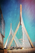Zakim Bridge Boston Massachusetts  Photograph by Carol Japp