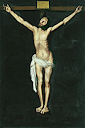 Zurbaran -Fuente de Cantos, 1598-Madrid, 1664-. Christ on the Cross -ca. 1630-. Oil on canvas. 21... Painting by Francisco de Zurbaran -c 1598-1664- Zurbaran -Fuente de Cantos, 1598-Madrid, 1664-. Christ on the Cross -ca. 1630-. Oil on canvas. 21... Painting by Francisco de Zurbaran -c 1598-1664-