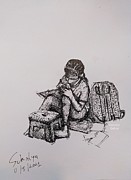 A Student #1 Drawing by Sukalya Chearanantana A Student #1 Drawing by Sukalya Chearanantana