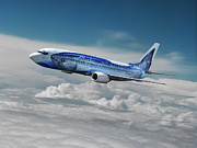 Alaska Airlines Boeing 737 #2 Mixed Media by Erik Simonsen