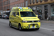 Ambulance on the street #1 Photograph by Tramino