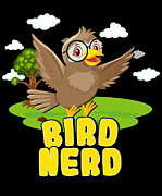 Bird Nerd Birding #1 Digital Art by Flippin Sweet Gear