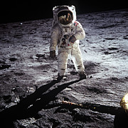 Buzz Aldrin on the Moon #1 Photograph by Nasa
