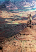 Castleton Tower in Castle Valley Utah Aerial #1 Photograph by David Oppenheimer