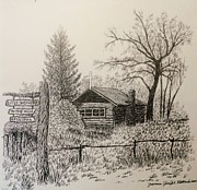 ' Crestone Church ' Painting by James RODERICK