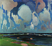 Clouds in Finland #1 Painting by Konrad Krzyzanowski