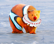 Clownfish Polar Bear #1 Painting by DC Langer