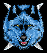 Dagger Wolf #1 Digital Art by Mister Tee