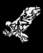 Eagle Bird of Prey Eagle Silhouette #1 Digital Art by Toms Tee Store