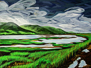 Englishtown, Cape Breton Island, Nova Scotia #1 Painting by Anita Thomas