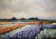 Flower Fields  #1 Painting by German Grobe