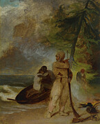 Fridays Father Rescued #1 Painting by Thomas Sully