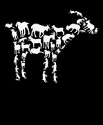 Goat Farmer Animal Farming Goats Silhouette #1 Digital Art by Toms Tee Store