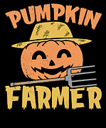 Halloween Farmers Pumpkins Ghost Agriculture #1 Digital Art by Toms Tee Store