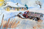 Joe's Old Stakebed #1 Painting by Jackson Ordean