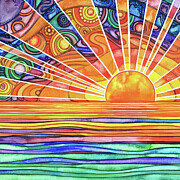 Kaleidoscope Water Painting by Tamara Phillips