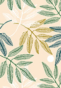 Leaf pattern #2 Digital Art by Johanna Virtanen