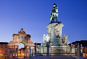 Lisbon, Statue of King Jose I by Joaquim Machado d #1 Photograph by Sylvain Sonnet