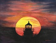 Madisonville sunset #2 Painting by Becky Miller Madisonville sunset #2 Painting by Becky Miller