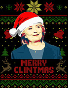 Merry Clintmas Hillary Clinton #1 Digital Art by Jacob Zelazny