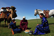 Nomadic family #1 Photograph by Elbegzaya Lkhagvasuren