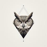 Owl Modern Art #1 Painting by Lourry Legarde Owl Modern Art #1 Painting by Lourry Legarde