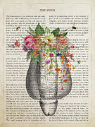 Penis Flower Anatomy Print, Andrologists Gift, Urologists Studen #1 Digital Art by Aged Pixel