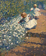 Picking Flowers  #1 Painting by Helen McNicoll