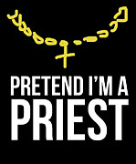 Priest Costume For The Last Minute Party #1 Drawing by Noirty Designs