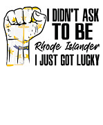 Rhode Islander American US Patriot USA Grown Rhode Island Flag #1 Digital Art by Toms Tee Store