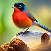 Robin #1 Digital Art by Cindy's Creative Corner