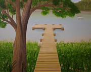 Rosemary's Lake Painting by Patti Jenkins