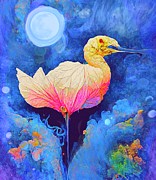 Rosette spoonbill abstract #1 Mixed Media by David McKinney Rosette spoonbill abstract #1 Mixed Media by David McKinney